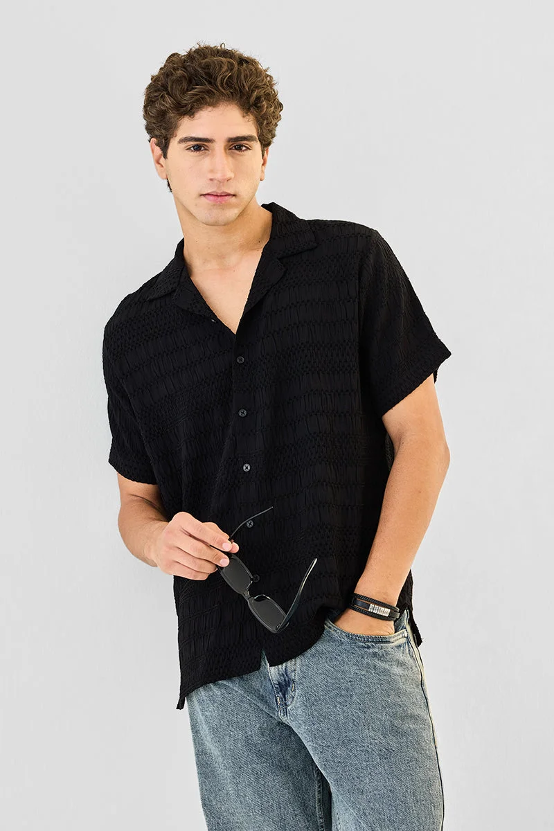 سنيتش Box Fit Textured Shirt